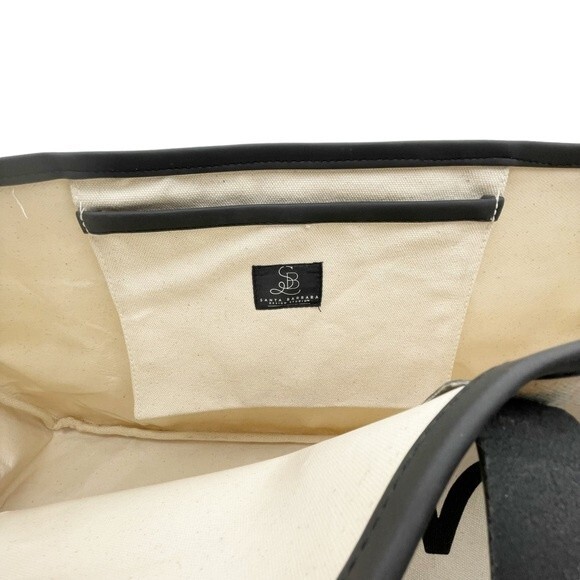 Santa Barbara Design Co Tote Canvas & Leather Sleepover Double Handled Tote Bag - Picture 9 of 11